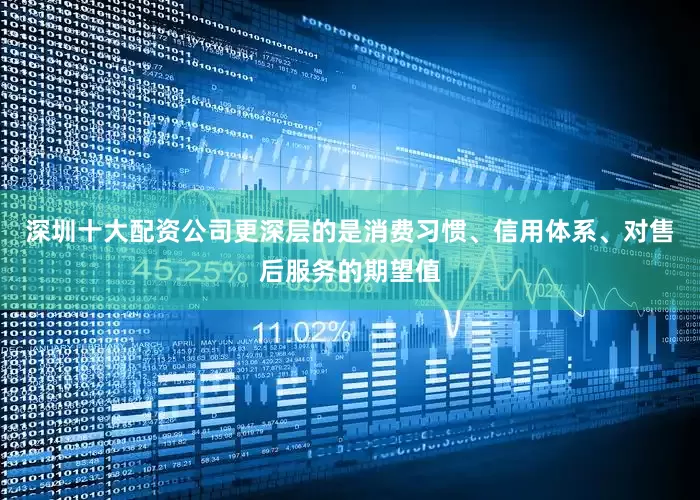 深圳十大配资公司更深层的是消费习惯、信用体系、对售后服务的期望值